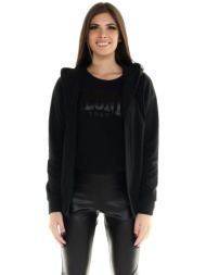 t-shirt με κουκούλα leone 1947 woman hoody blackout |