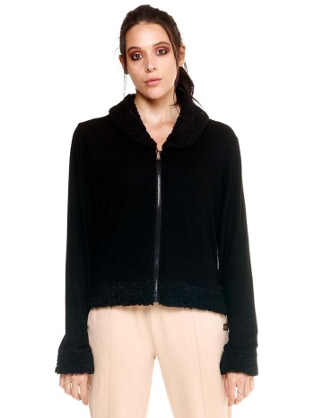fleece leone 1947 woman crop hoody full zip chic boxing | σε προσφορά