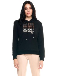 t-shirt με κουκούλα leone 1947 woman hoody chic boxing |
