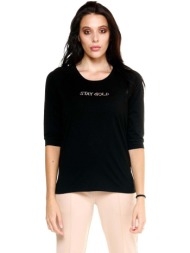μπλουζάκια με μακριά μανίκια leone 1947 woman 3/4 sleeves chic boxing |