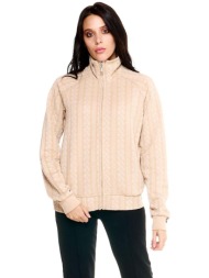 αθλητικό t-shirt leone 1947 woman high collar bonded full zip greyss |