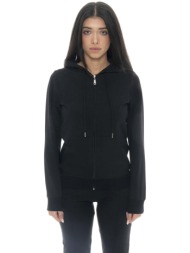 t-shirt με κουκούλα leone 1947 woman hoody full zip new basic |