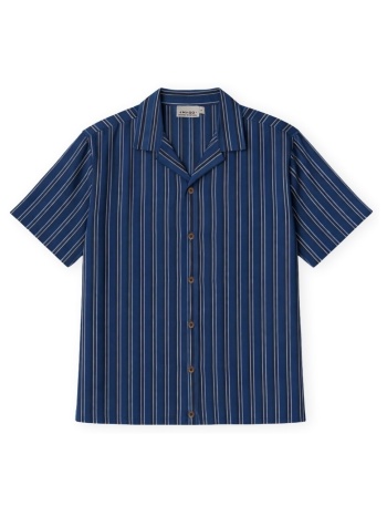 πουκάμισο με κοντά μανίκια imago ether shirt - blue |