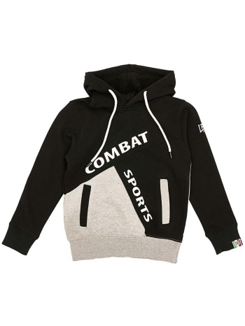 t-shirt με κουκούλα leone 1947 boy hoody diagonal basic | σε προσφορά
