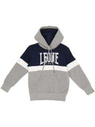 t-shirt με κουκούλα leone 1947 boy hoody grey boy |