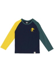 μπλουζάκια με μακριά μανίκια leone 1947 boy long raglan sleeves college |