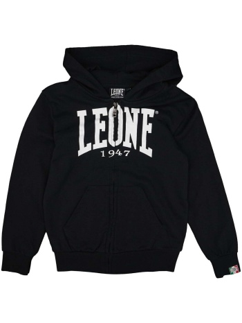 t-shirt με κουκούλα leone 1947 boy hoody full zip big logo | σε προσφορά