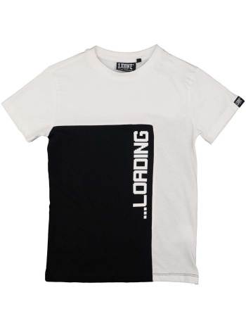 t-shirt με κοντά μανίκια leone 1947 boy short sleeves b w |