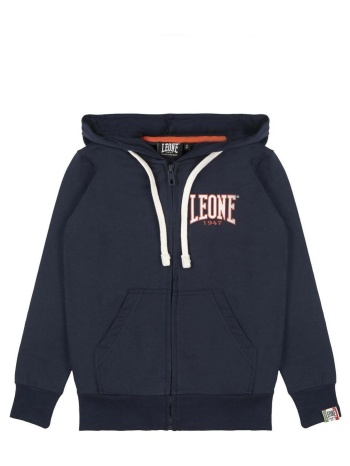 t-shirt με κουκούλα leone 1947 boy hoody full zip new basic σε προσφορά