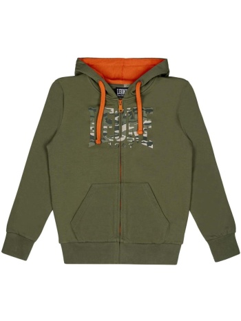 t-shirt με κουκούλα leone 1947 boy hoody full zip σε προσφορά