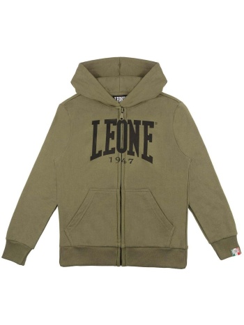 t-shirt με κουκούλα leone 1947 boy hoody full zip basic | σε προσφορά