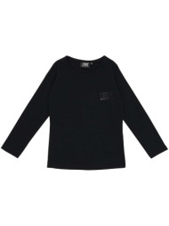 μπλουζάκια με μακριά μανίκια leone 1947 girl long sleeves allover print black girl |
