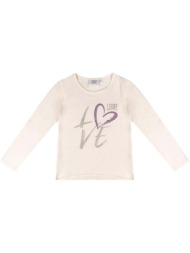 μπλουζάκια με μακριά μανίκια leone 1947 girl long sleeves love |