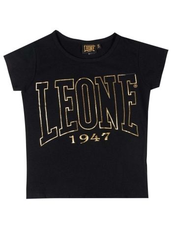 t-shirt με κοντά μανίκια leone 1947 girl short sleeves gold