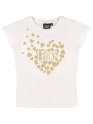t-shirt με κοντά μανίκια leone 1947 girl short sleeves gold 1947 |