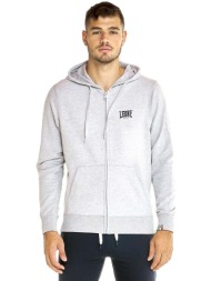 t-shirt με κουκούλα leone 1947 man hoody full zip basic small logo |