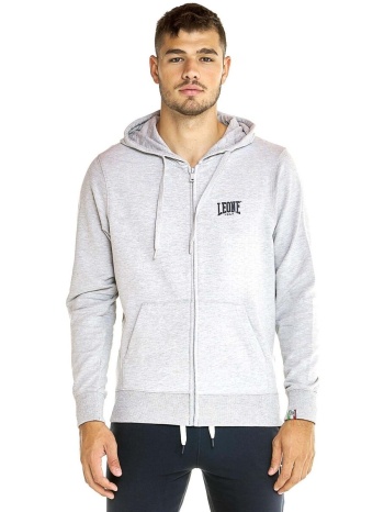 t-shirt με κουκούλα leone 1947 man hoody full zip basic σε προσφορά