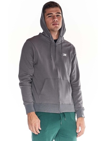 t-shirt με κουκούλα leone 1947 man hoody full zip basic σε προσφορά