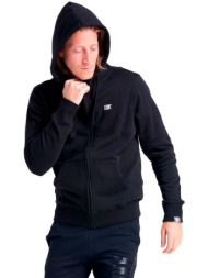 t-shirt με κουκούλα leone 1947 man hoody full zip basic small logo |