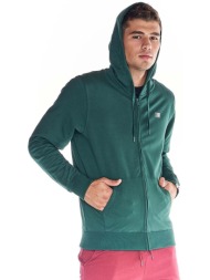 t-shirt με κουκούλα leone 1947 man hoody full zip basic small logo |