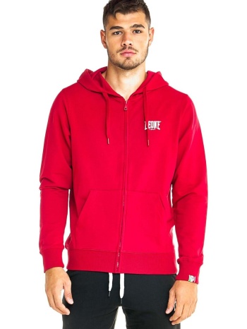 t-shirt με κουκούλα leone 1947 man hoody full zip basic σε προσφορά