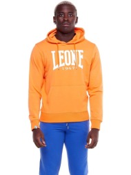 t-shirt με κουκούλα leone 1947 man hoody fleece big logo not brusched |