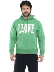 t-shirt με κουκούλα leone 1947 man hoody fleece big logo not brusched |