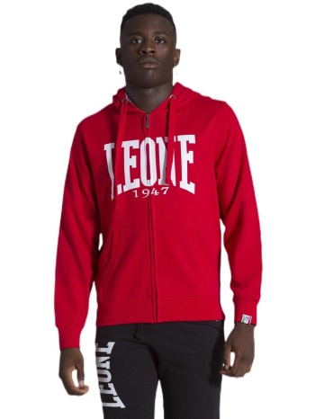 t-shirt με κουκούλα leone 1947 man fleece hoody zipped | σε προσφορά