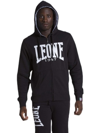 t-shirt με κουκούλα leone 1947 man fleece hoody zipped | σε προσφορά
