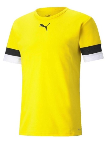 t-shirt με κοντά μανίκια puma maillot teamrisey jaune |