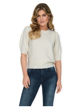 μπλούζα only noos rica life knit - birch |