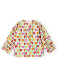 μπλούζα compania fantastica compañia fantástica shirt 43011 - flowers 26 |