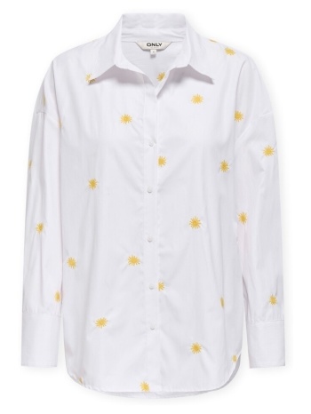 μπλούζα only oregon alva shirt - bright white/sun