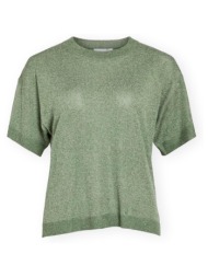 t-shirt με κοντά μανίκια vila top nowy - olivine |
