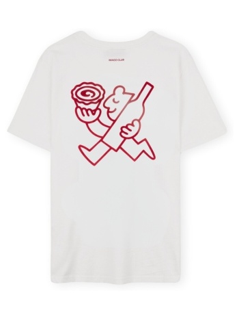 t-shirt με κοντά μανίκια imago t-shirt nata - white |