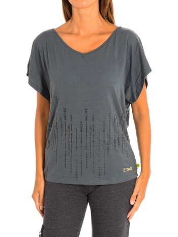 t-shirt με κοντά μανίκια zumba z1t00463-gris | σε προσφορά