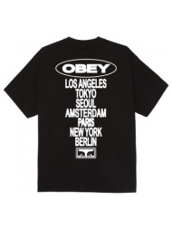t-shirt με κοντά μανίκια obey global impact |