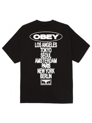 t-shirt με κοντά μανίκια obey global impact |