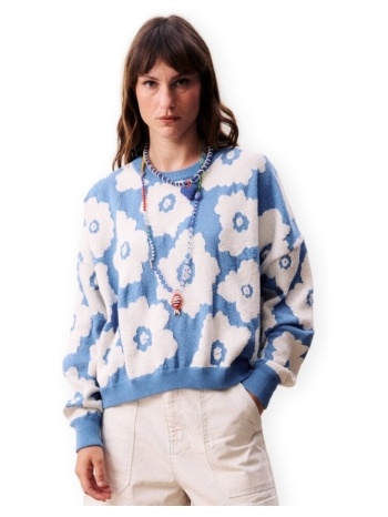 πουλόβερ frnch pull dulse knit - blue jeans |
