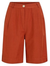 shorts & βερμούδες vila noos prisilla trousers - burnt brick |
