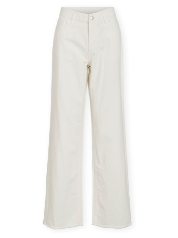 tζιν σε ίσια γραμή vila palma wide jeans - snow white |