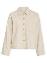 παλτό vila maj denim jacket - ecru |