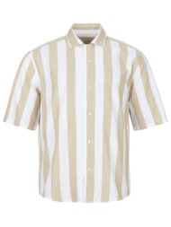 πουκάμισο με κοντά μανίκια only & sons onstes rlx ctn slub stripe