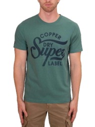 t-shirt με κοντά μανίκια superdry t-shirt copper label script |