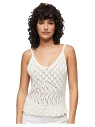 αμάνικα/t-shirts χωρίς μανίκια superdry débardeur crochet cami |