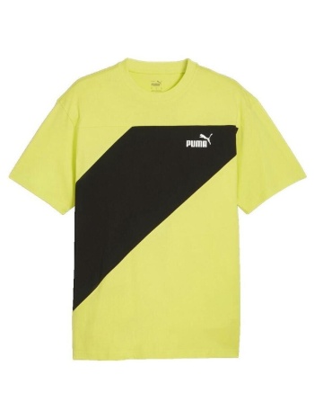 t-shirt με κοντά μανίκια puma t-shirt power colorblock |