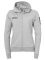 ζακέτα kempa veste status à capuche gris pour femme |