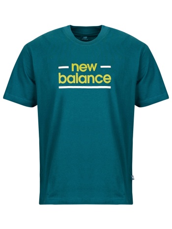 t-shirt με κοντά μανίκια new balance linear lines t-shirt σε προσφορά