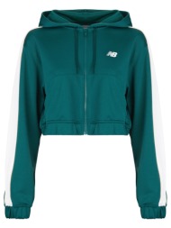 t-shirt με κουκούλα new balance interlock full zip