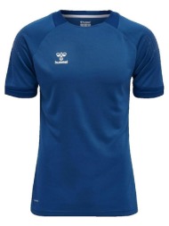 t-shirt με κοντά μανίκια hummel t-shirt lead bleu pour sport |